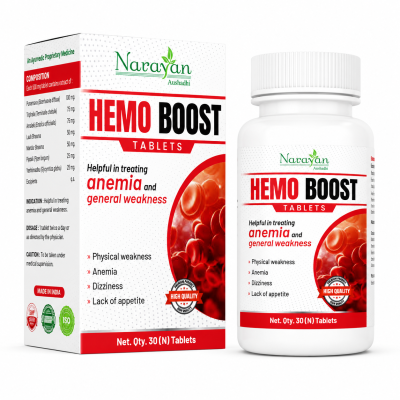 Hemo Boost Tablet Supports Healthy Hemoglobin Levels Energy and Overall