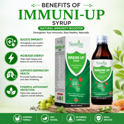 Immuni Up (vit B12) Syrup Supports Immunity Energy Levels and Overall Wellness