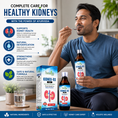Kidneo Rx Prawahi Kwath Supports Kidney Wellness and Urinary System Function.
