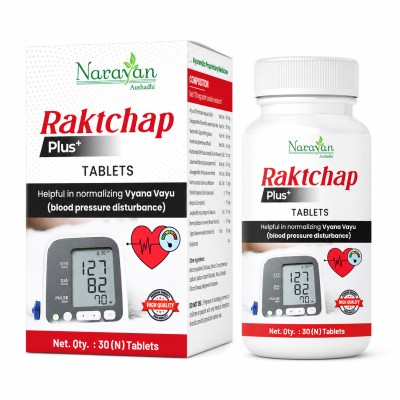 Raktchap Plus Tablet Supports Healthy Blood Pressure and Overall Cardiovascular