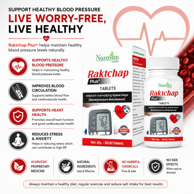 Raktchap Plus Tablet Supports Healthy Blood Pressure and Overall Cardiovascular